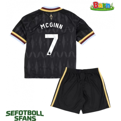 Aston Villa John McGinn #7 Bortaställ Barn 2026-27 Kortärmad (+ Korta byxor)